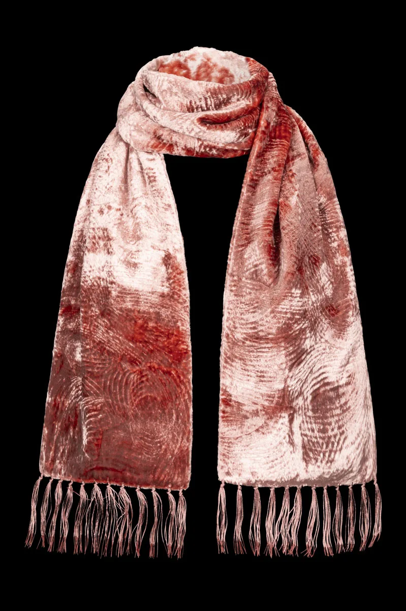 Fortuny Furrowed Scarf Cinnamon