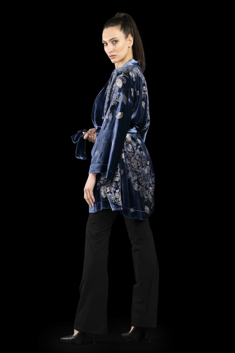 Fortuny printed velvet kimono