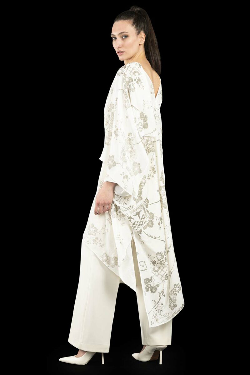 Fortuny printed velvet evening coat
