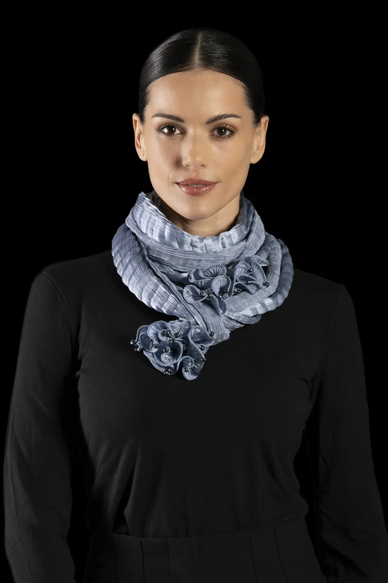 Fortuny pleated silk scarf
