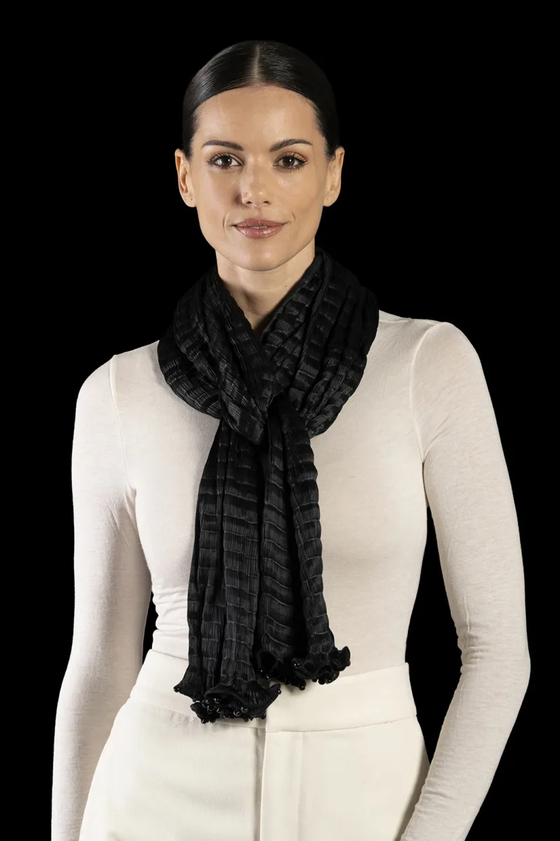 Fortuny pleated silk scarf