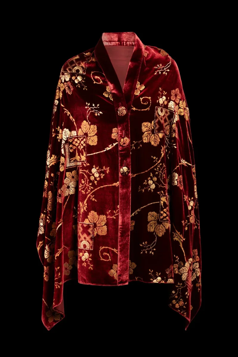 Fortuny printed velvet shawl