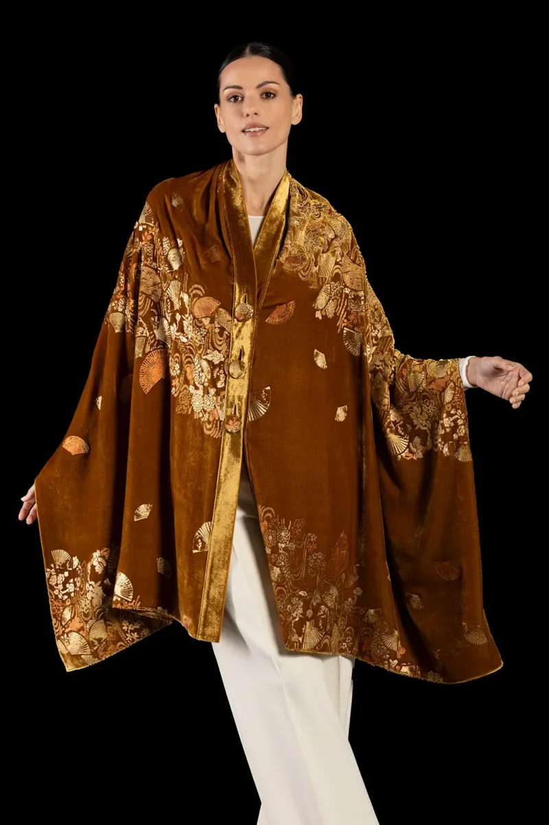 Fortuny printed velvet shawl