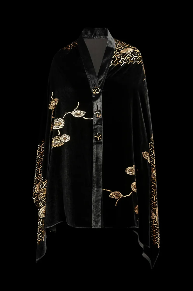 Fortuny printed velvet shawl