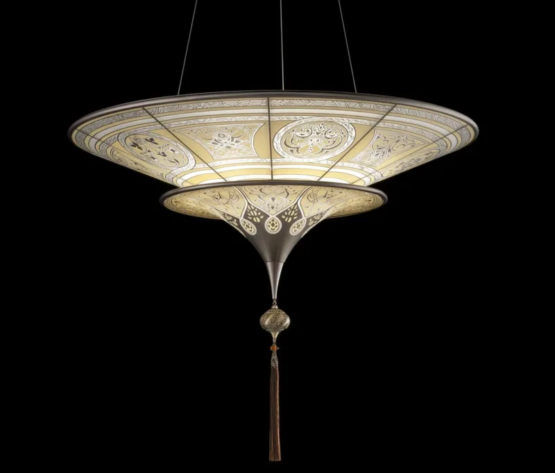 Fortuny Scheherazade 2 tiers Geometric glass lamp